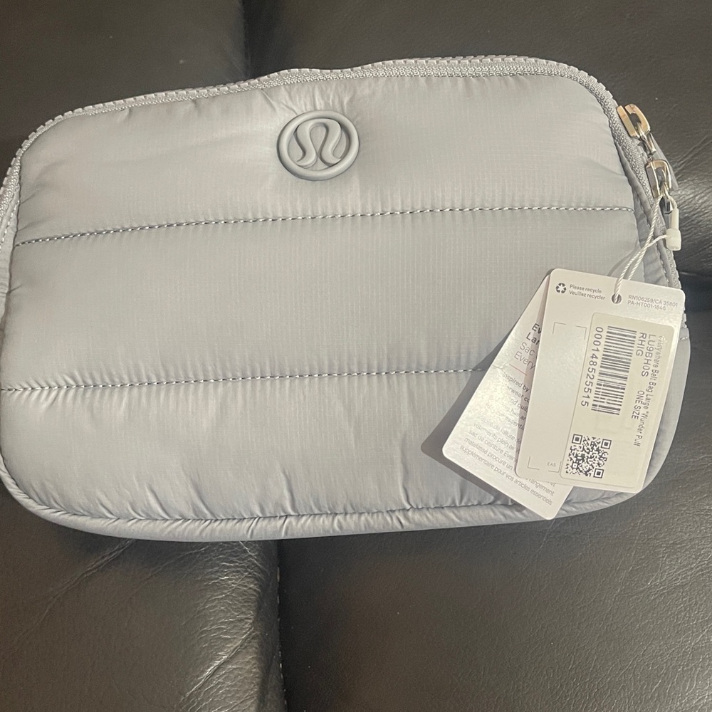 Lululemon Athletica Light Gray Pouch 9” X 6” large